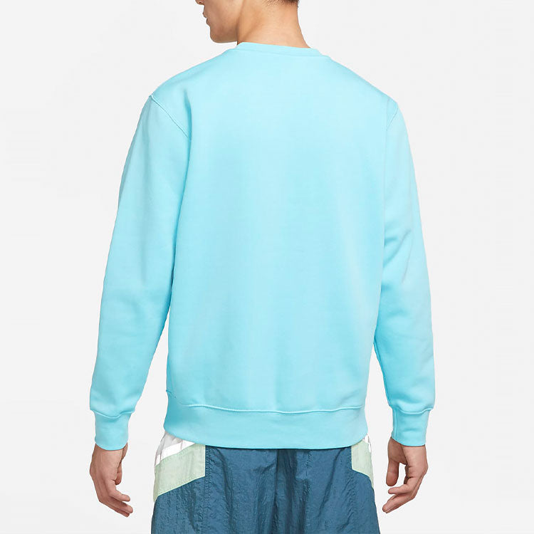 Nike Sportswear Club Fleece Casual Sports Round Neck Pullover Blue BV2663-464