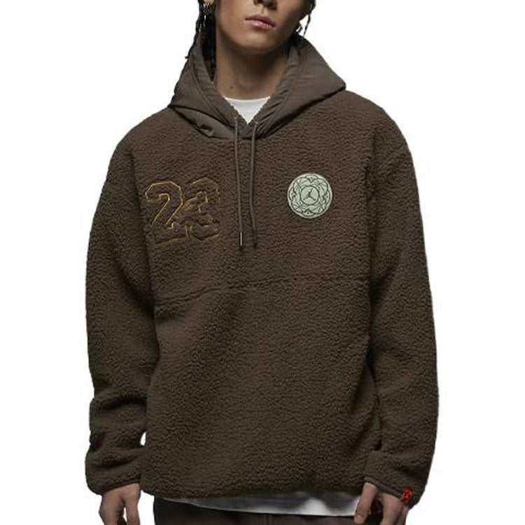 Air Jordan Year Of The Rabbit CNY Series Polar Fleece  Drawstring Hoodie Men's Light Brown FB1451-274