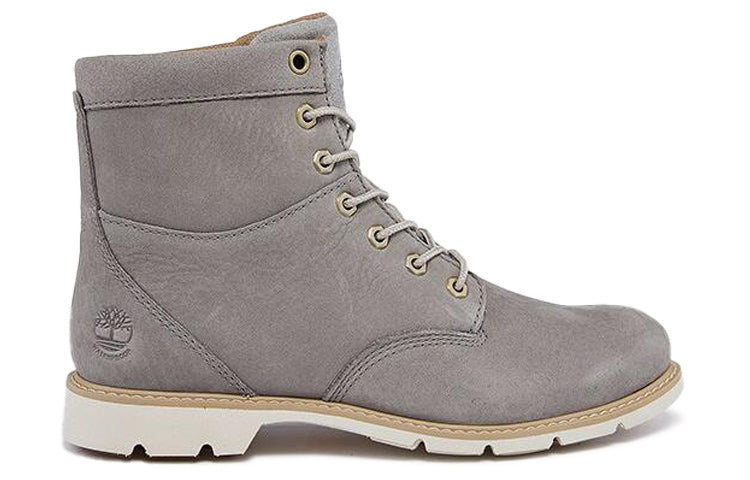 (WMNS) Timberland Campton 6 Inch Waterproof Wide-Fit Boots 'Grey Nubuck' A2D75W
