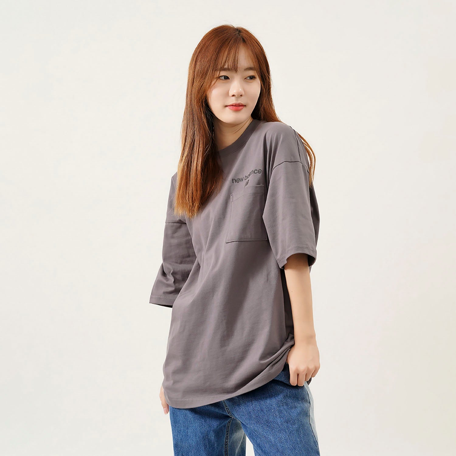 New Balance Classic Evergreen Pocket Tee Asia Sizing 'Brown' AMT21549-CEL