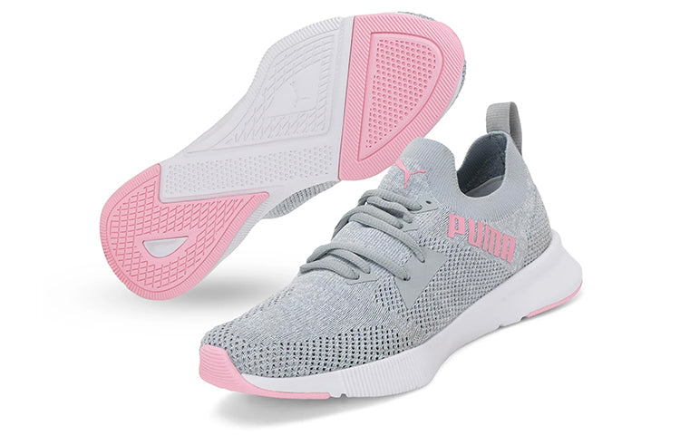 (WMNS) PUMA FLYER RUNNER ENGINEER KNIT WNS 'Grey Pink' 192791-02
