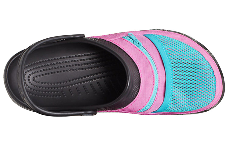 Crocs Classic Clog Pocket Sandals Black Pink 206612-0I8