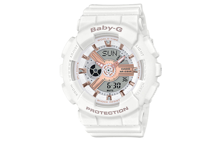 CASIO Baby-G 'Black & White' BA-110RG-7APR+GA-110GB-1APR