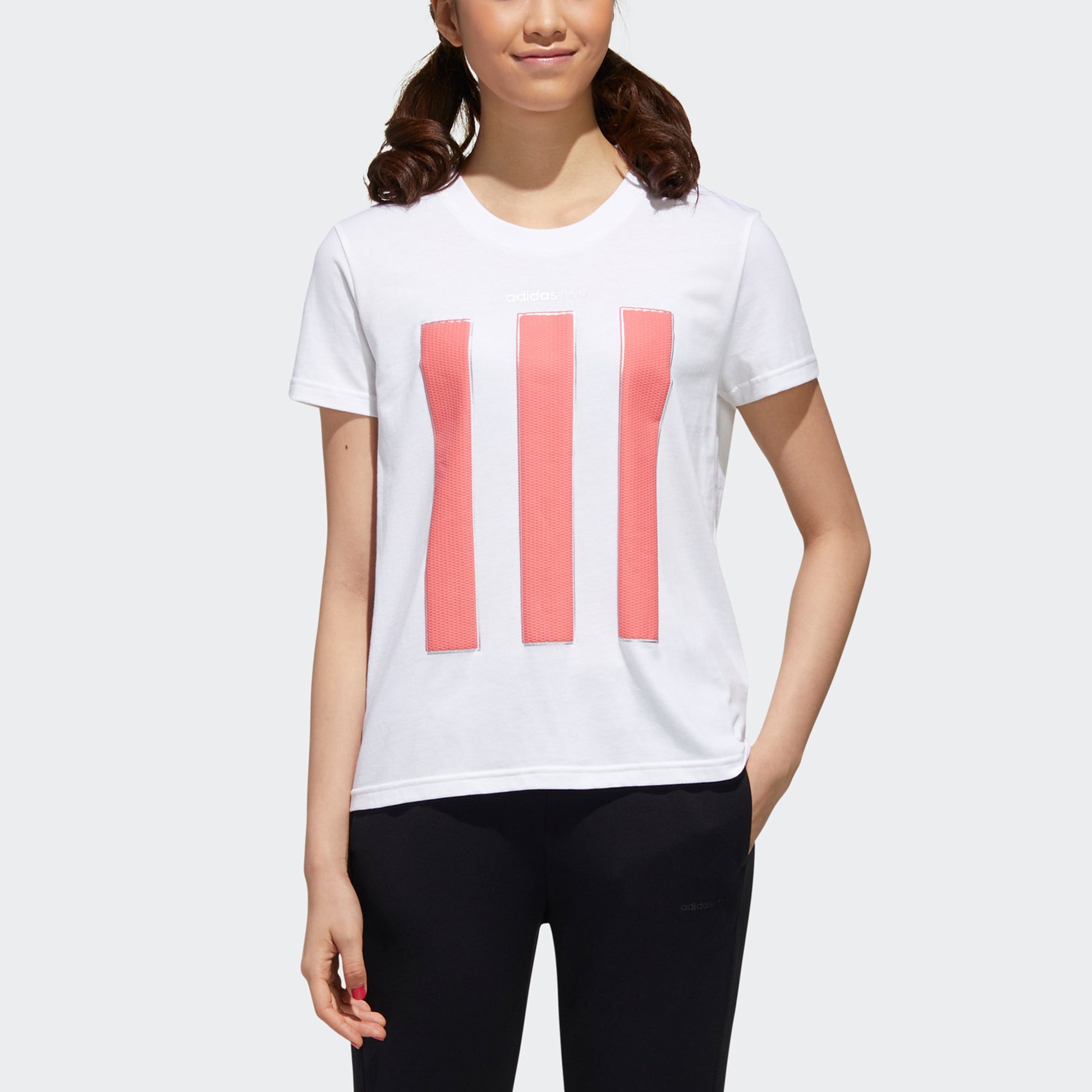 (WMNS) adidas neo Cs Tee 1 Casual Sports Breathable Short Sleeve White GJ5295