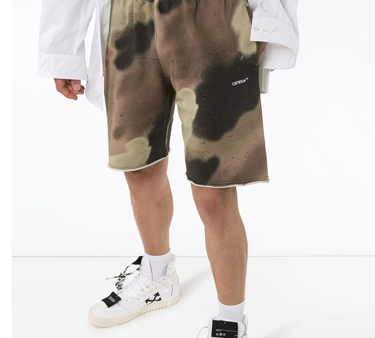 Off-White FW20 Arrows Sports Shorts Men Green OMCI006E20FLE0026001