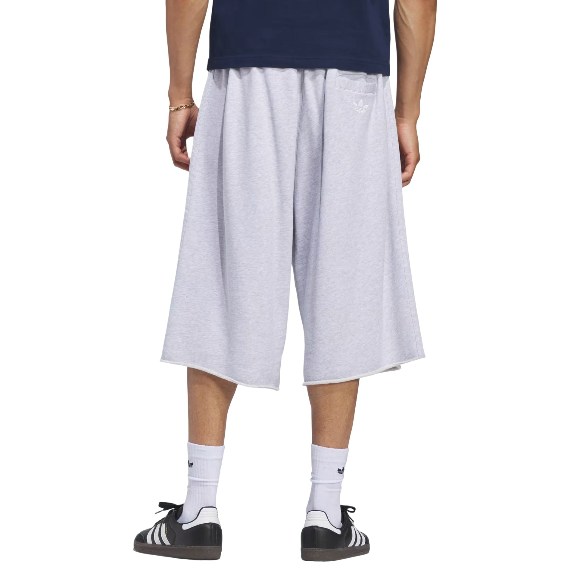 adidas Graphic Sweatshorts Asia Sizing 'Light Grey Heather' KT7876