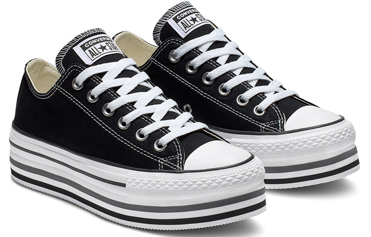 (WMNS) Converse Chuck Taylor All Star Platform Sponge Cake Sole Black White 563970C