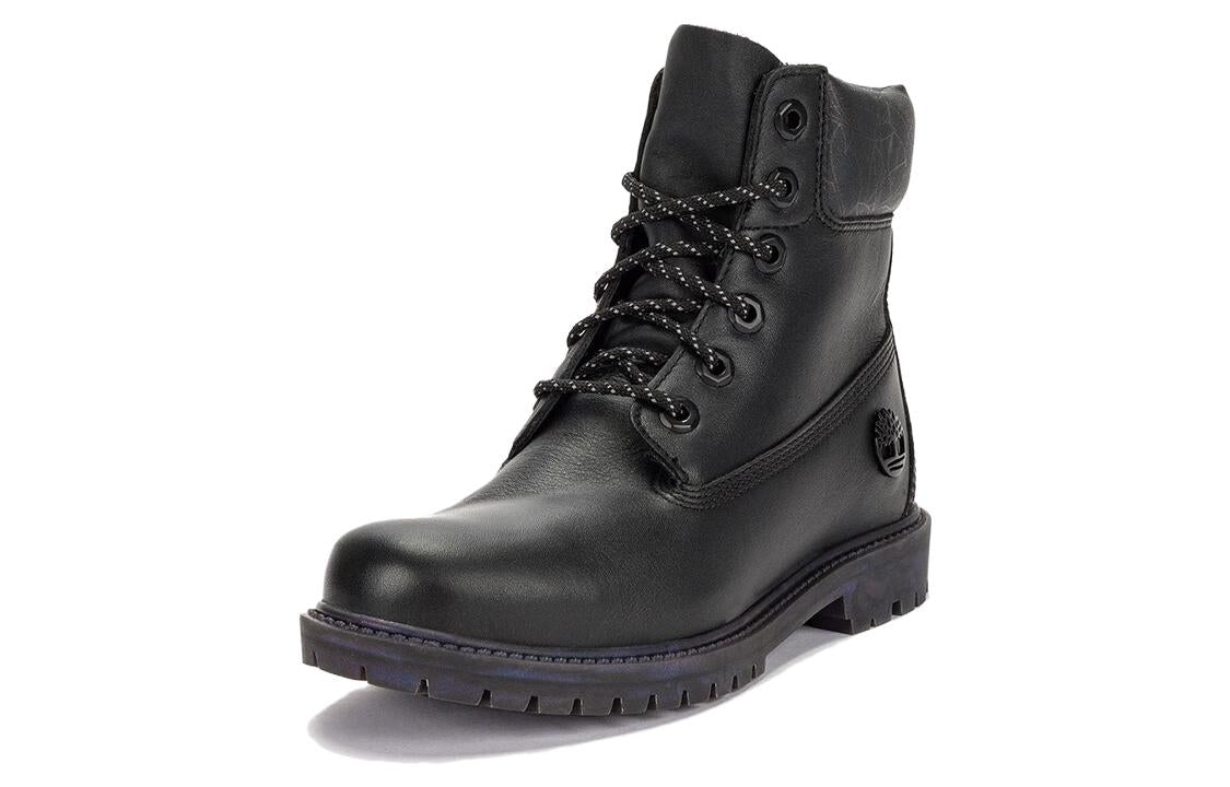 (WMNS) Timberland Heritage 6 Inch Waterproof Boot 'Black Leather Rubber Outsole' A5Q9S