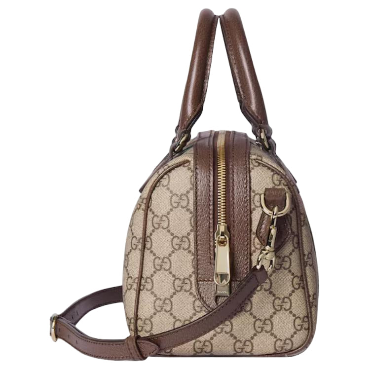 (WMNS) Gucci Ophidia Medium Boston Bag 'Beige Dark Brown' 836825-FAE0J-9867