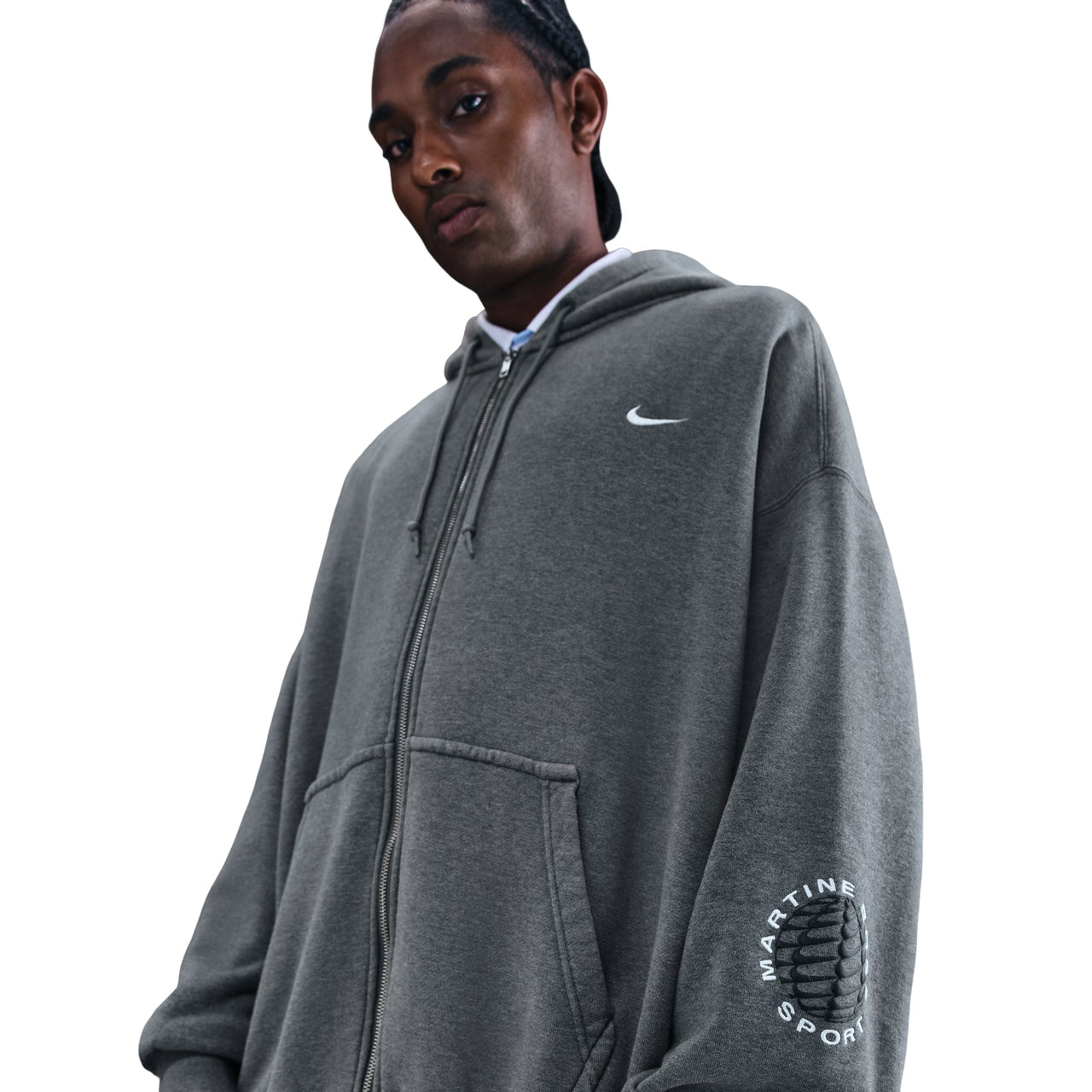 Nike x Martine Rose Full-zip Hoodie 'Grey' HM9029-002