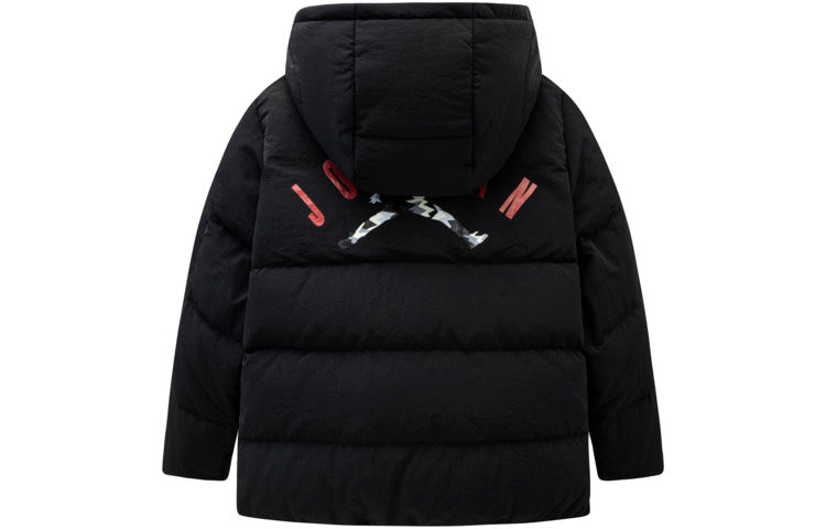 (GS) Air Jordan Puffer Hooded Jacket 'Bred' JD2342014GS-001