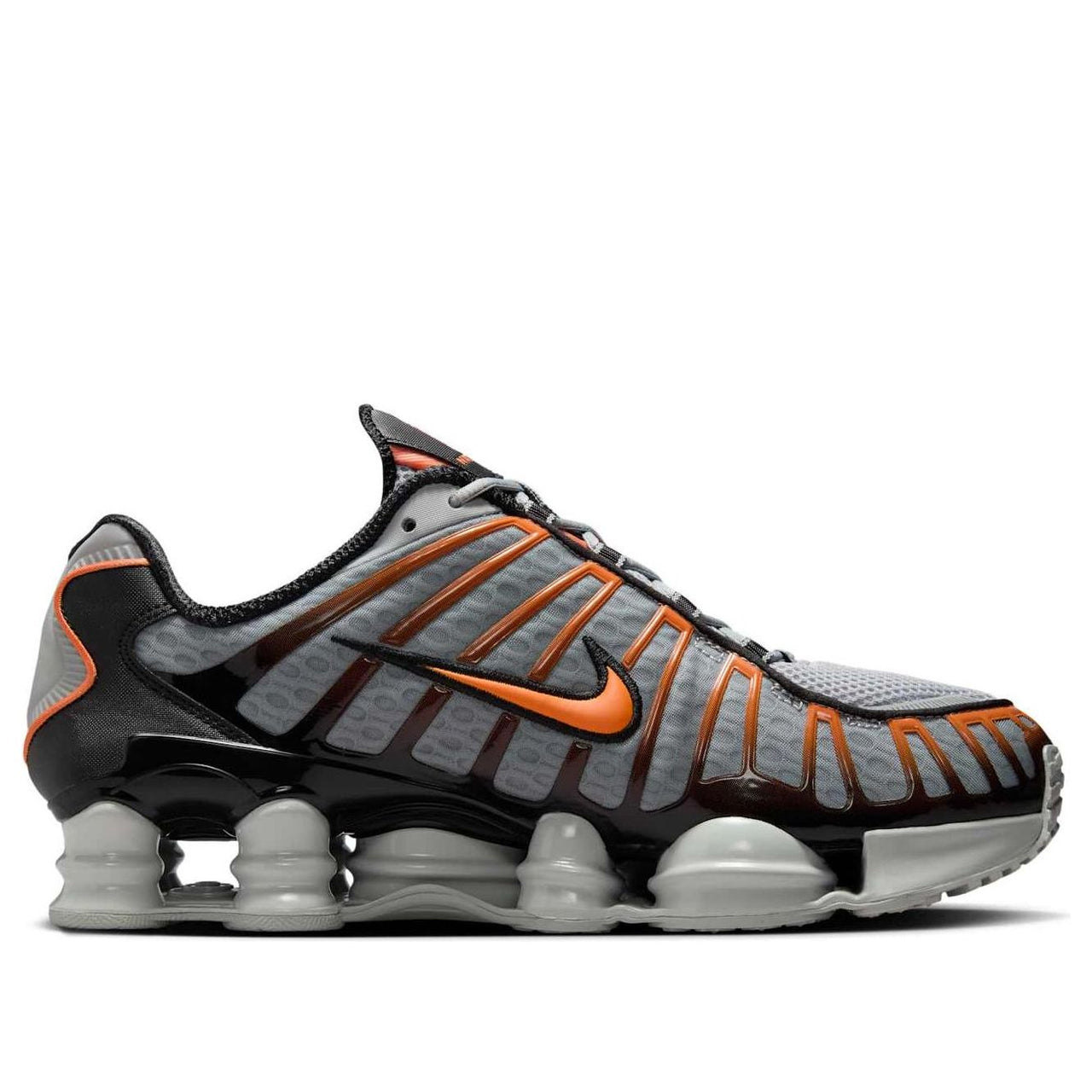Nike Shox TL 'Light Smoke Grey Black Bright Mandarin' AV3595-011