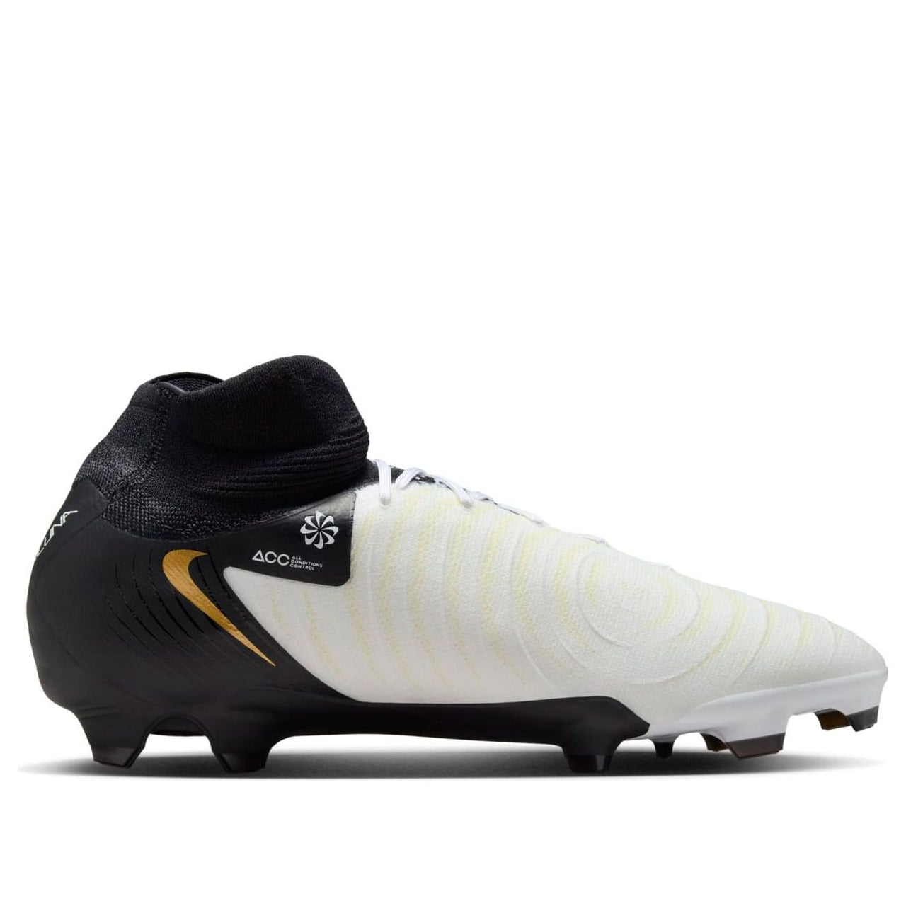 Nike Phantom Luna 2 Pro FG 'White Black Metallic Gold Coin' FJ2575-100