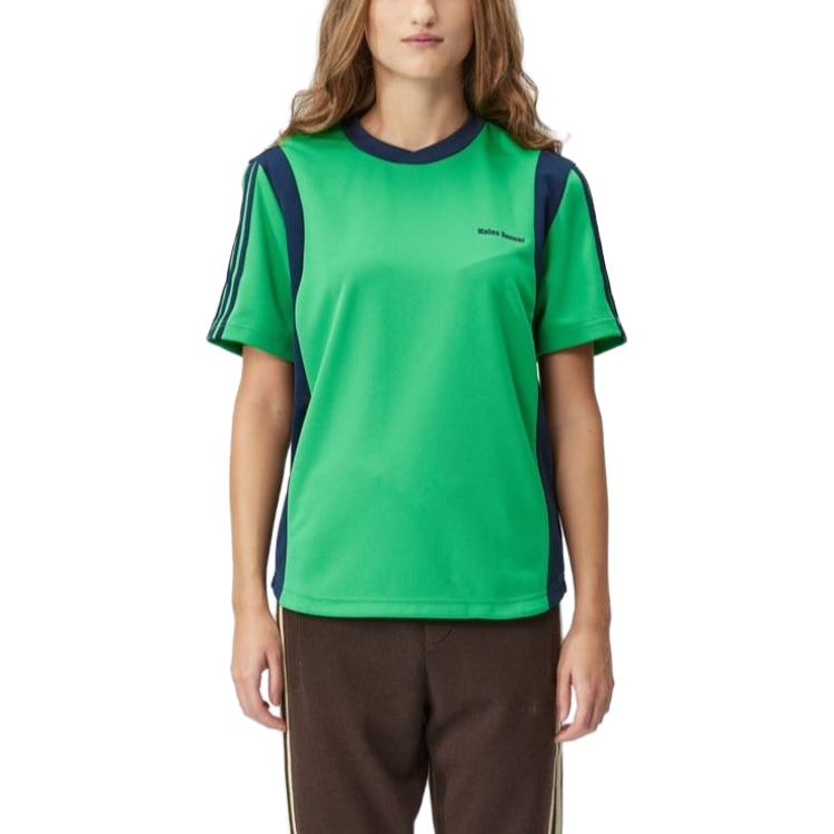 adidas x Wales Bonner Football T-Shirt 'Vivid Green' IT9782