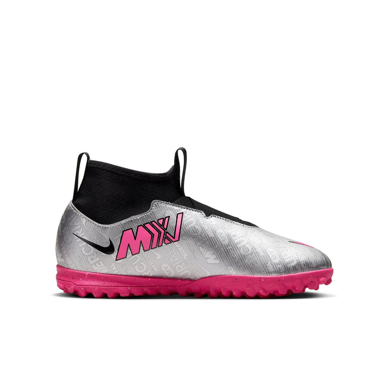 (GS) Nike Jr Mercurial Superfly 9 Acad 25 TF Turf 'Silver Hyper Pink' FJ2033-060