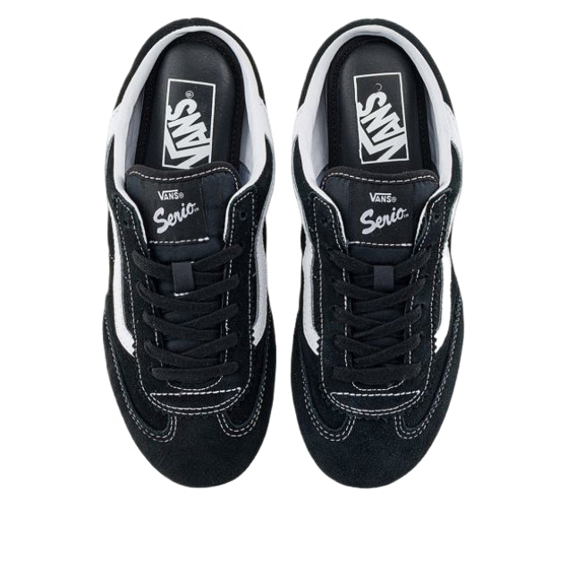 (WMNS) Vans Super Lowpro Mule 'Black White' VN000EEWBA2