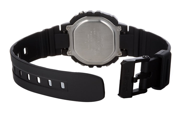 CASIO Waterproof Quartz Black Strap Black Digital LA-20WH-1A