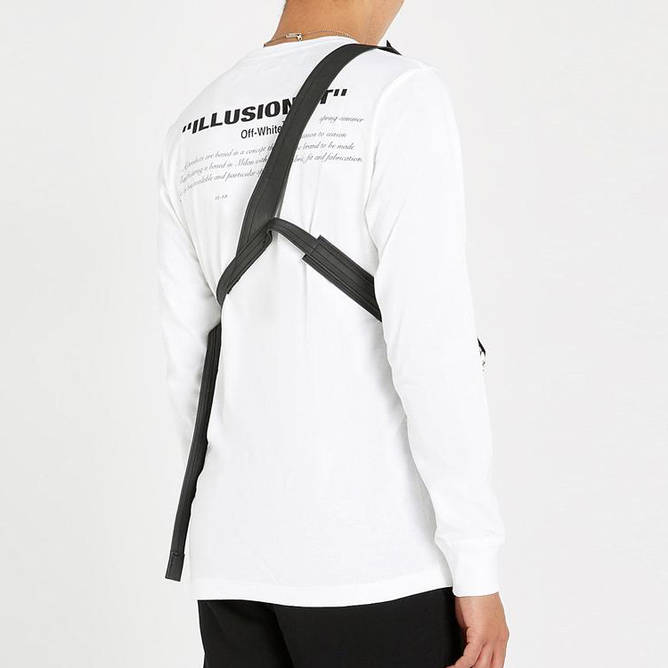 Off-White MJ Printing Long Sleeves Loose White OMAB001S191850020110