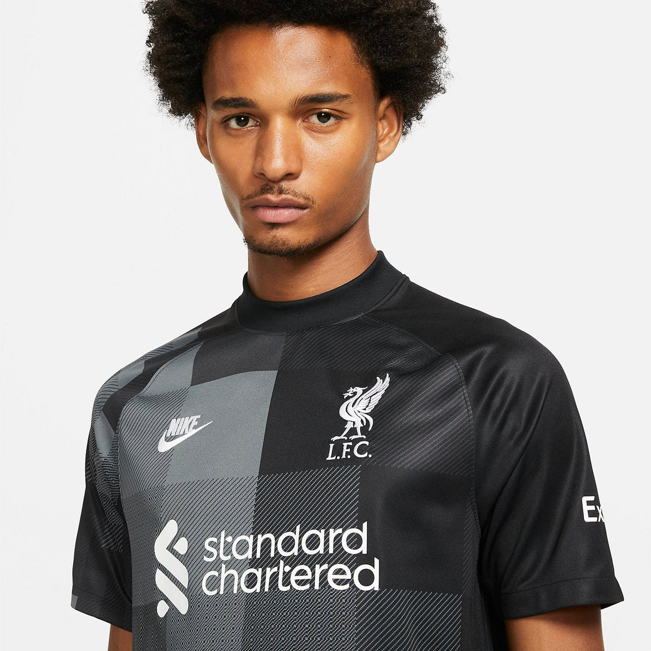 Nike Liverpool Short Sleeve Goalkeeper Jersey 21/22 'Black Dark Gray' DB2559-011