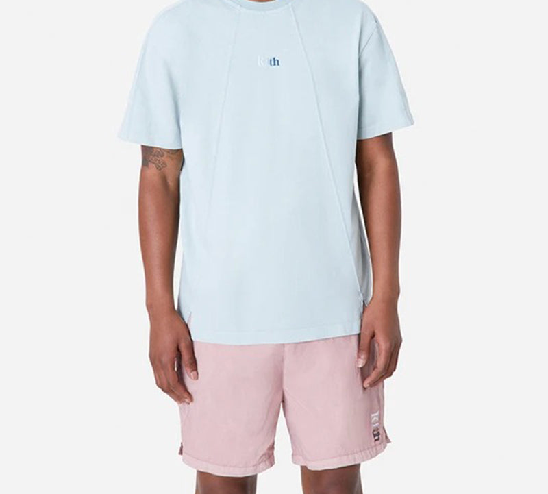 KITH Splicing Gradient Logo Short Sleeve Unisex Light Blue KH3818-109