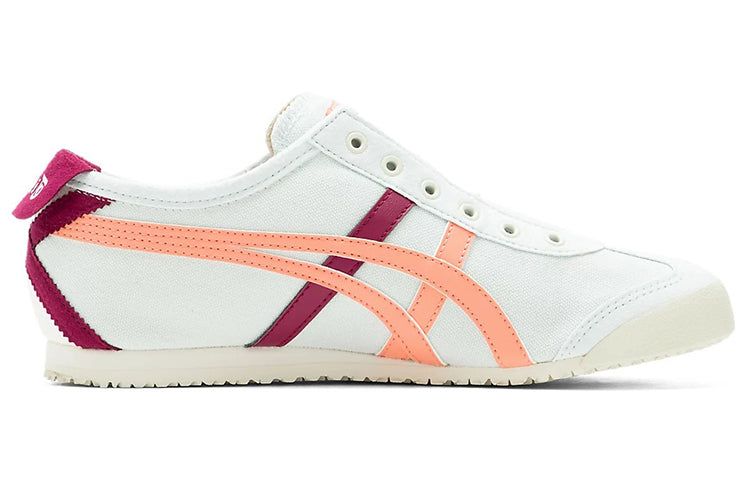 (WMNS) Onitsuka Tiger Mexico 66 Slip-On  'White Burgundy Orange' 1182A087-400