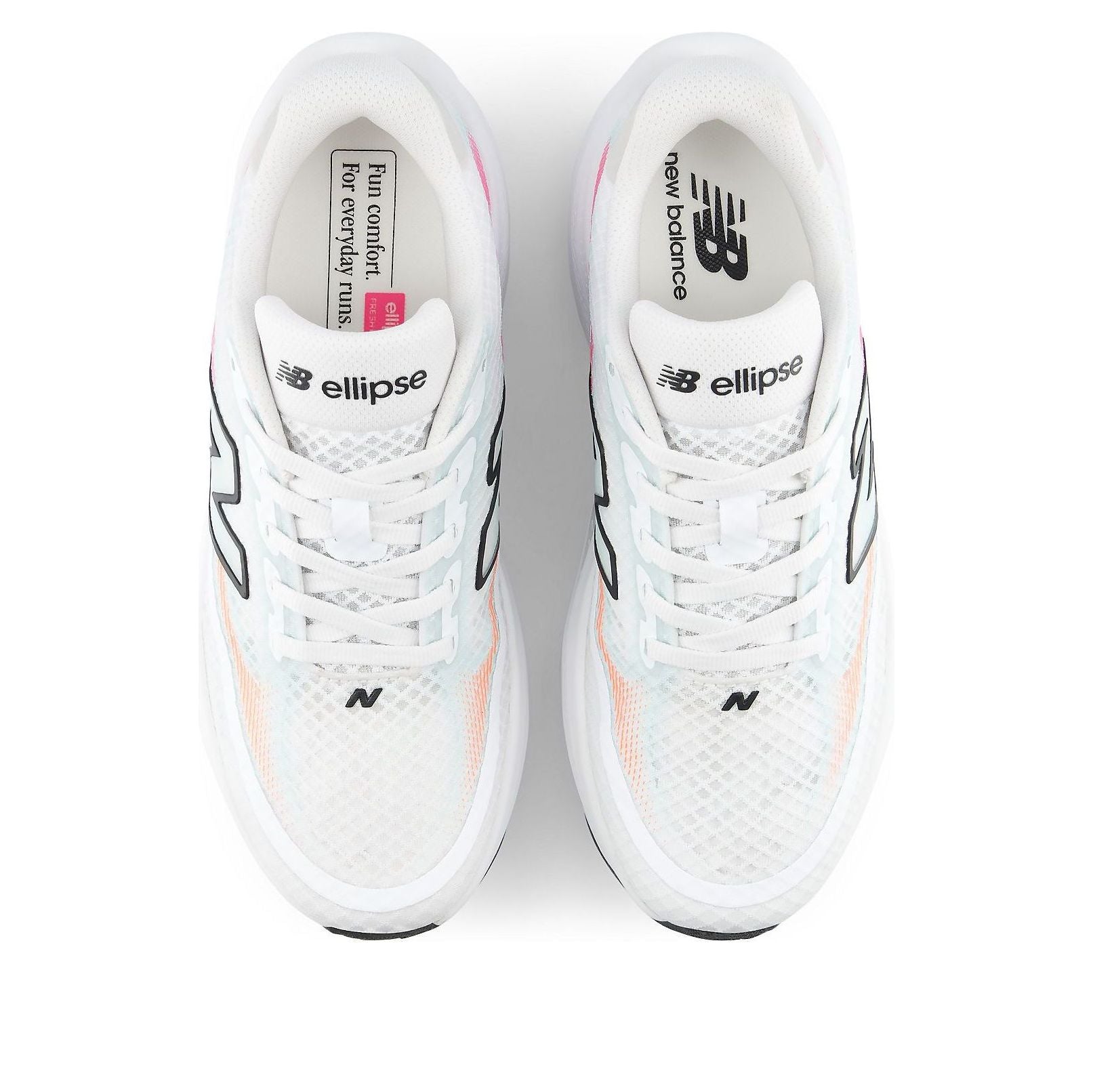 (WMNS) New Balance Ellipse Breathe 'White Black Pink' WELPS7UG