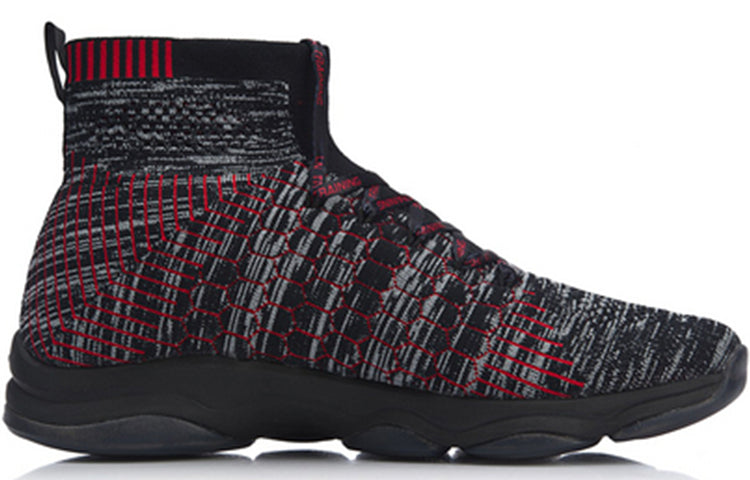 Li-Ning High-Top Training Shoes 'Black' AFJN009-1