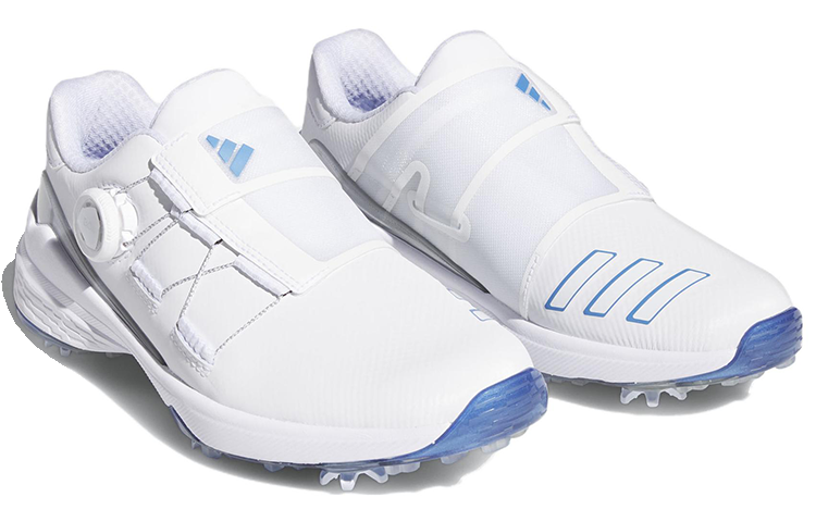 (WMNS) adidas ZG23 BOA Golf Shoes 'Cloud White Blue Fusion Metallic' GZ2171