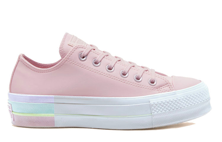 (WMNS) Converse Intergalactic Fade Chuck Taylor All Star Platform Low Top Thick Sole Pink White Sneakers 'Pink Blue' 566250C