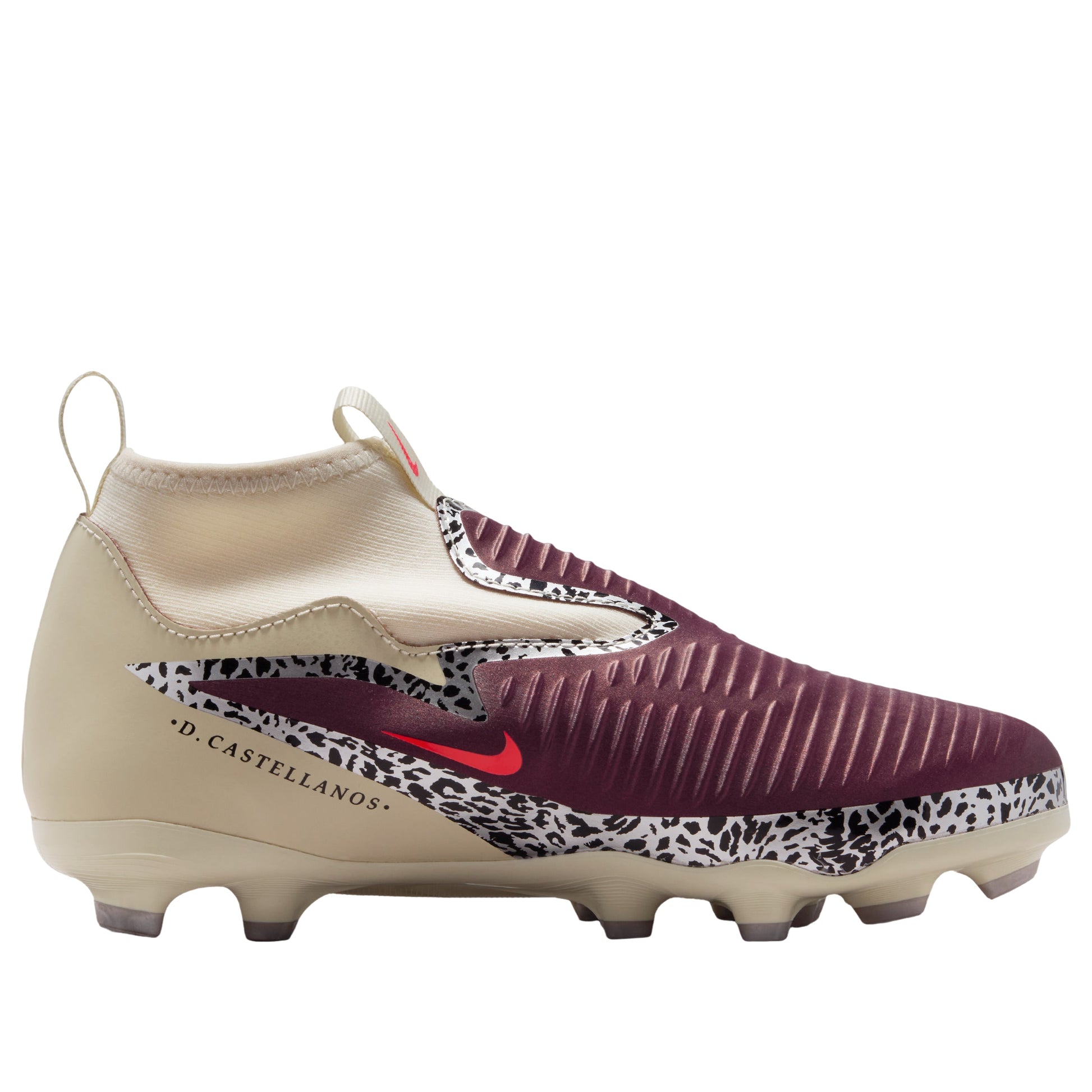 (GS) Nike United Jr. Phantom 6 High Academy 'Burgundy Crush Fossil' IO8481-661