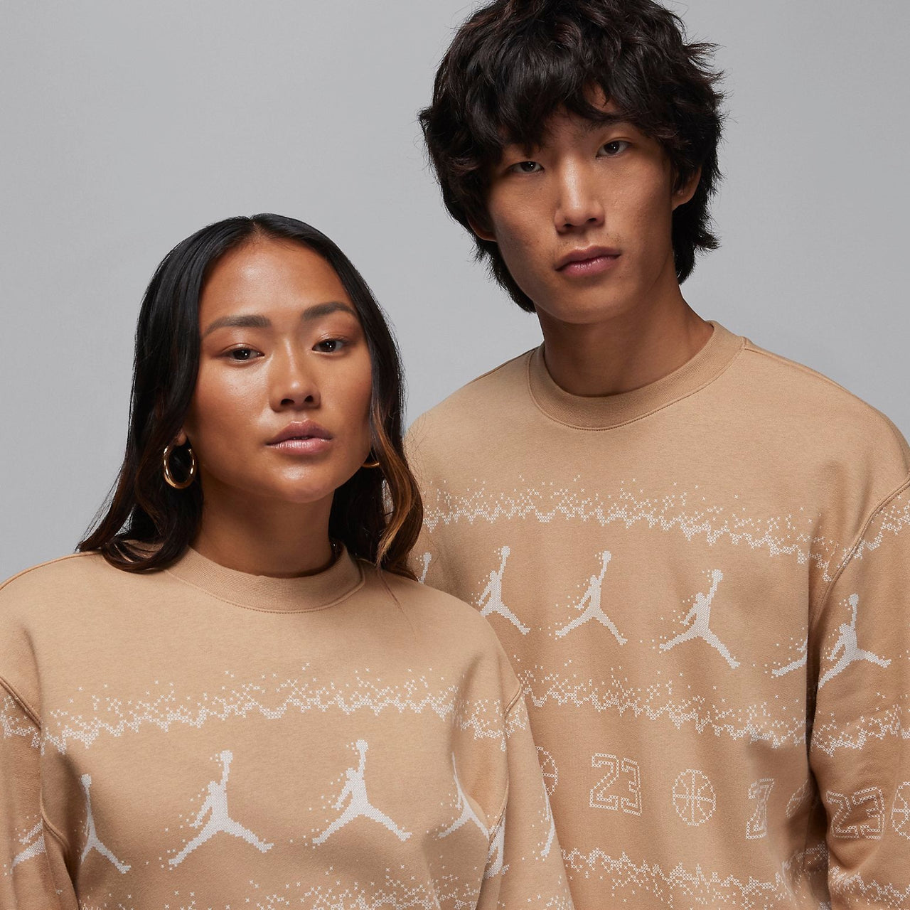 Air Jordan Essentials Holiday Fleece Crew 'Hemp' FD7463-200