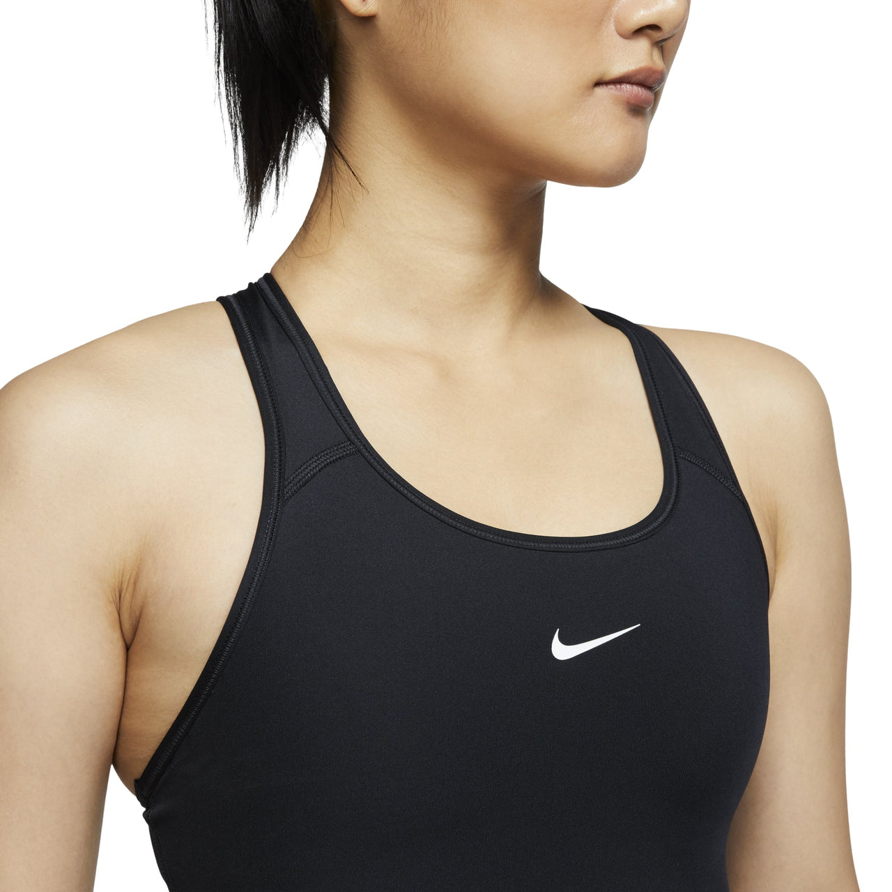 (WMNS) Nike Swoosh Medium-Support 1-Piece Pad Sports Bra 'Black' BV3637-010
