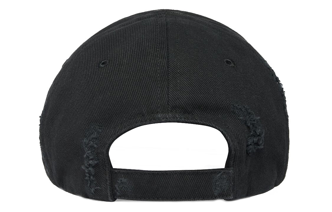 Balenciaga Bal.com Front Piercing Cap 'Black Faded' 750716410B21071