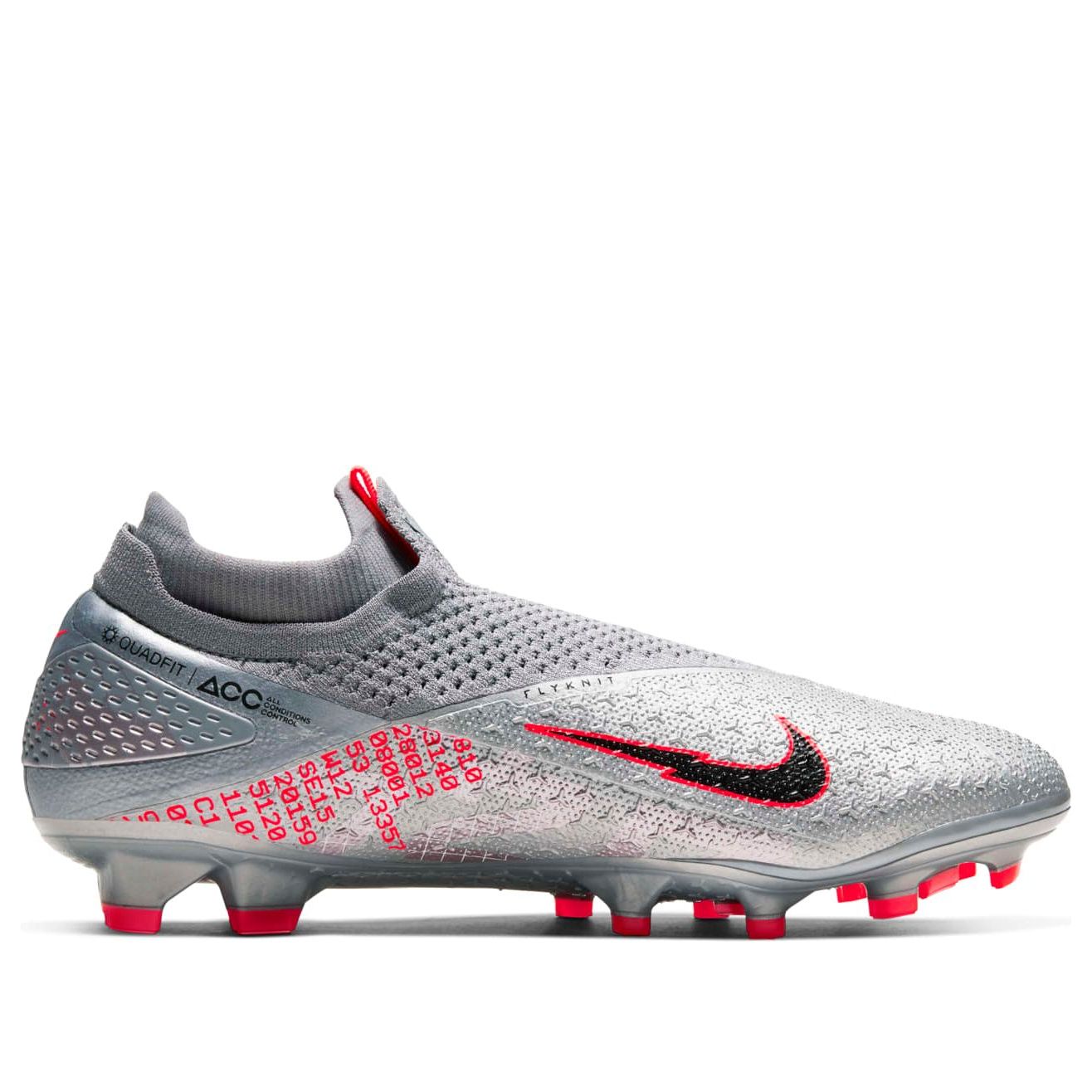 Nike Phantom Vision 2 Elite DF FG 'Metallic Grey Crimson' CD4161-906