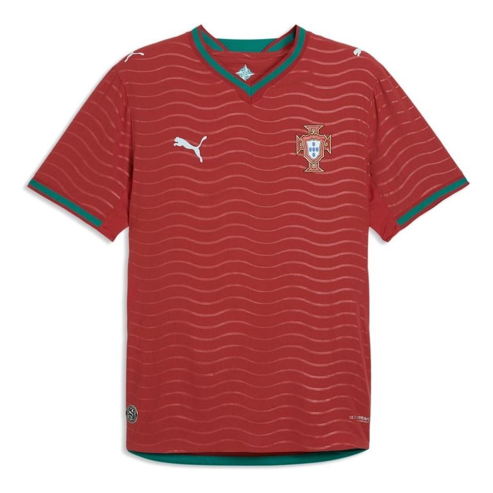 PUMA Portugal 2026 Authentic Home Jersey 'Club Red Green Lagoon' 783276-01