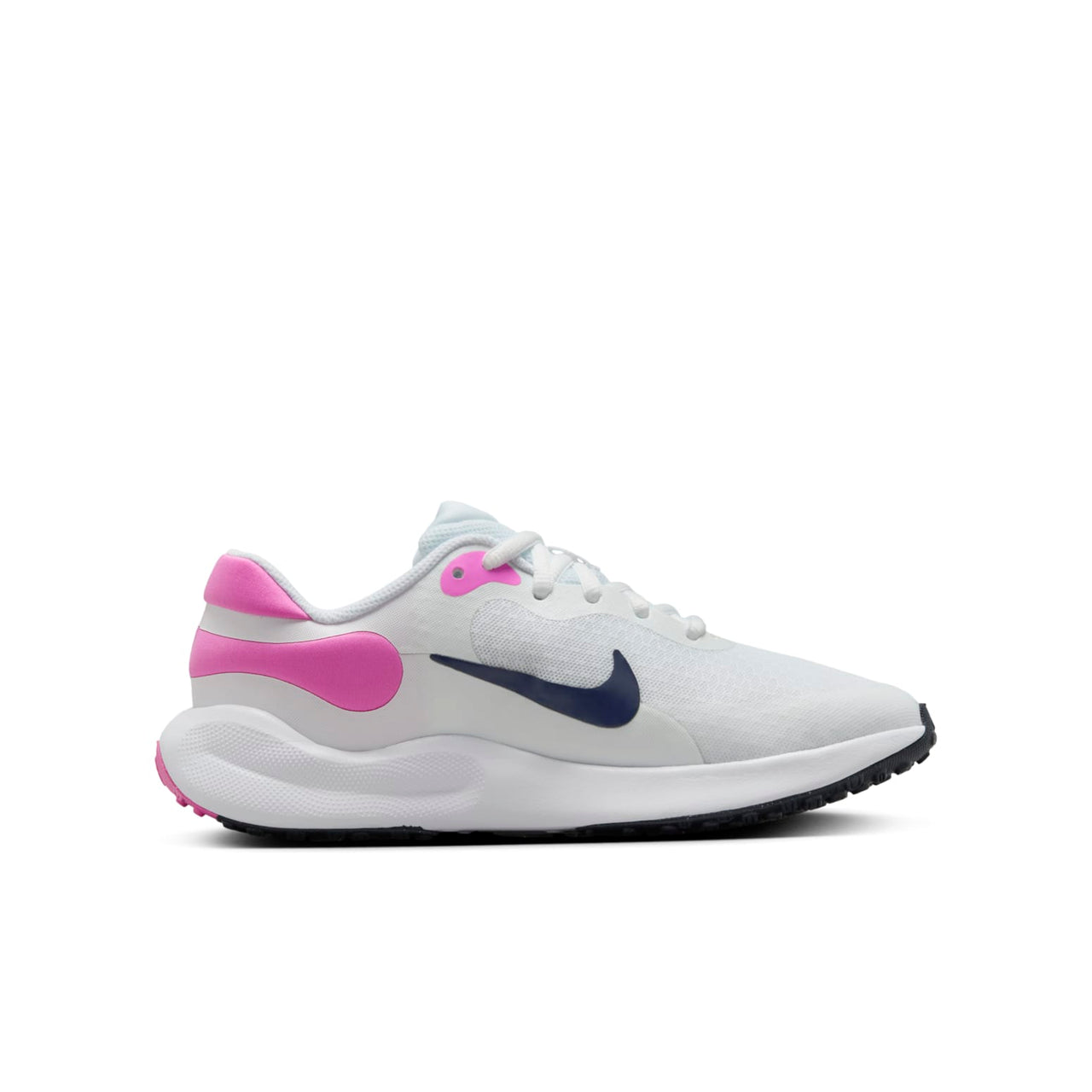 (GS) Nike Revolution 7 'White Playful Pink Navy' FB7689-103