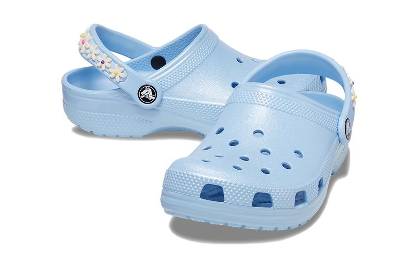 (GS) Crocs Daisy Chain Classic Clog 'Blue Calcite' 209065-4NS