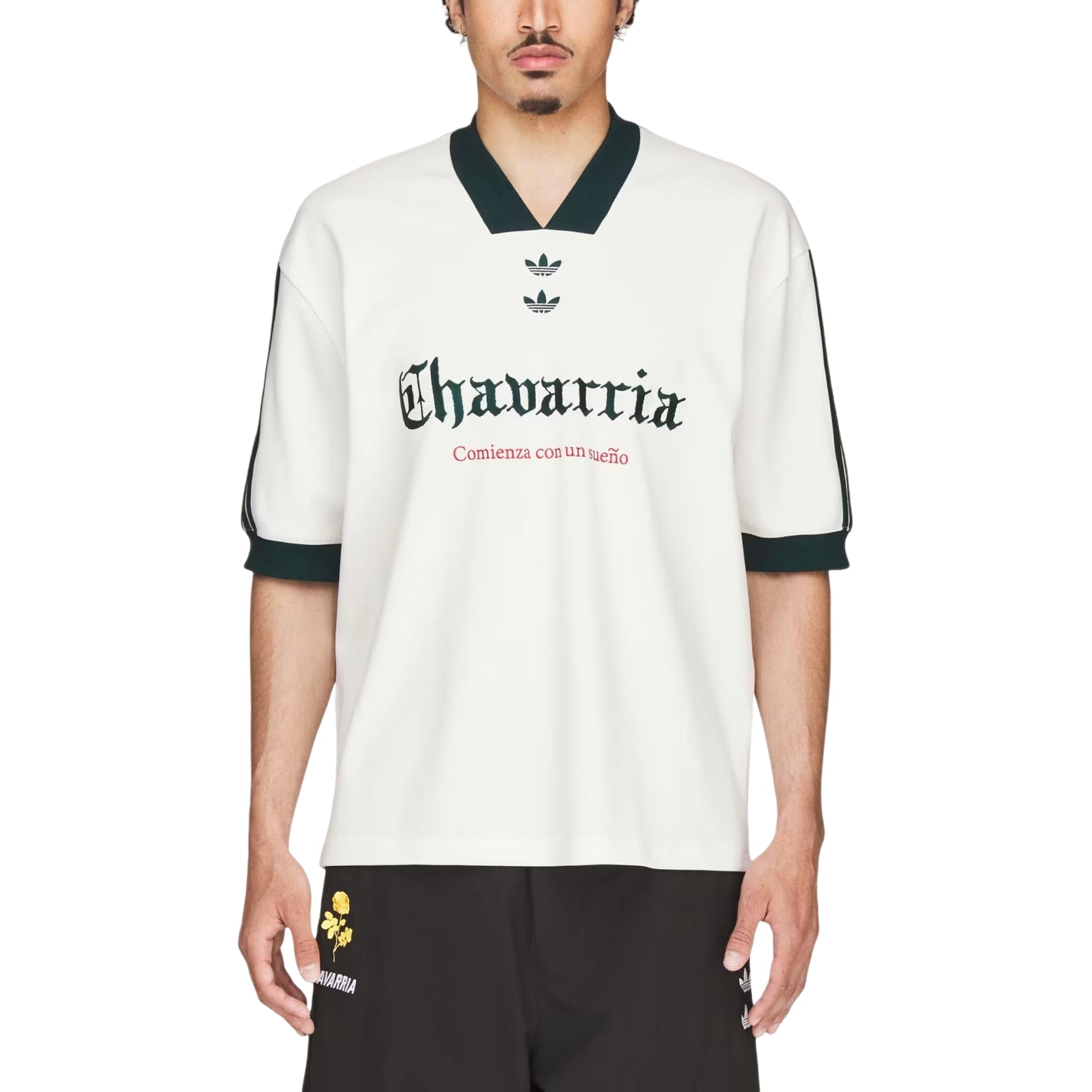 adidas x Chavarria Soccer T-Shirt Asia Sizing 'Off White' KY7708