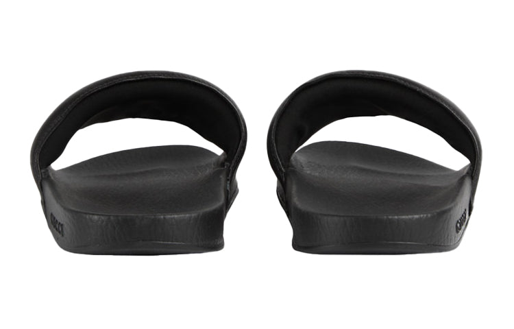 (WMNS) Gucci Interlock Double g Soft Sole Cozy Flat Heel Fashion Black Sandals 645770-0R0F0-1071
