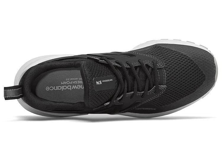 (WMNS) New Balance NB 574 Sport Sports Casual Shoes 'Black White' WS574PCE