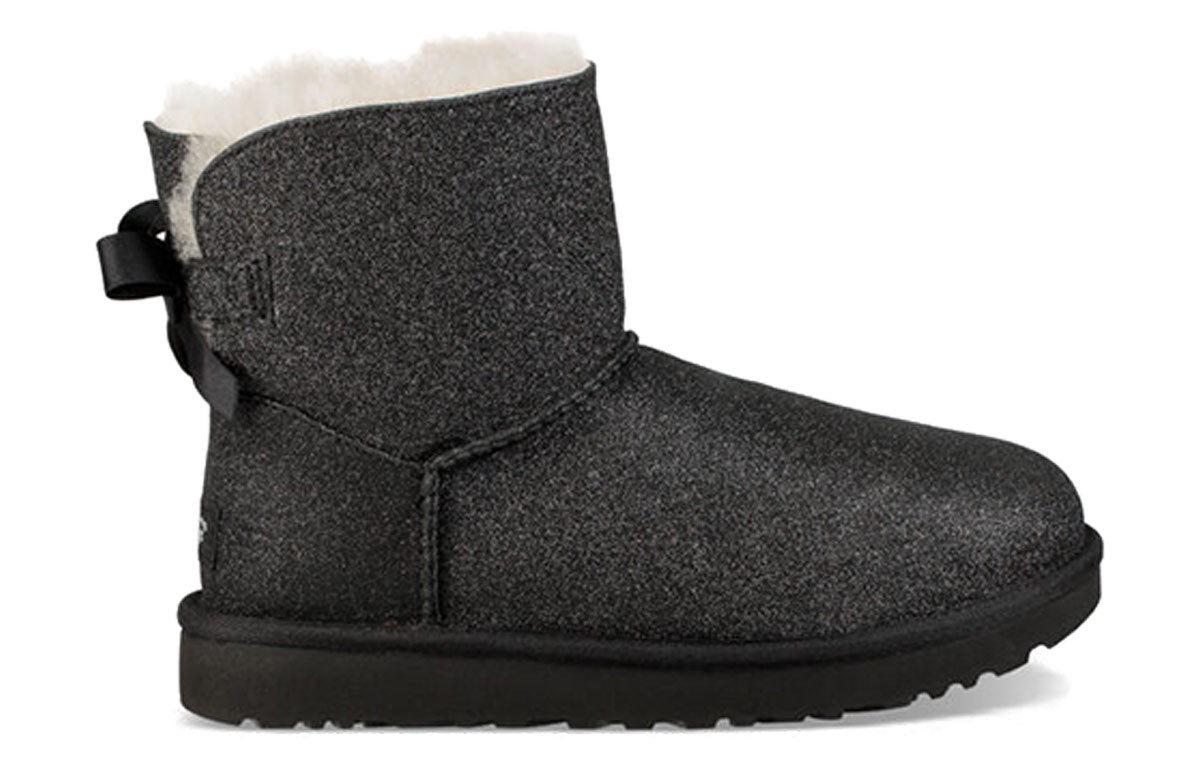 (WMNS) UGG Mini Bailey Bow Sparkle 'Black' 1100053-BLK