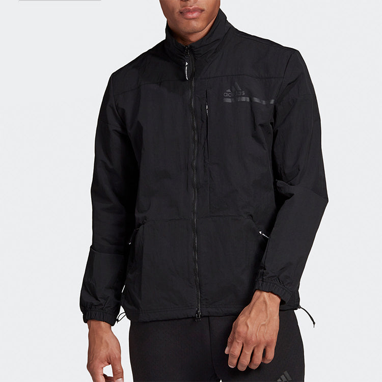 adidas ZNE TTOP WVN Sports Stylish Jacket Black FU0050