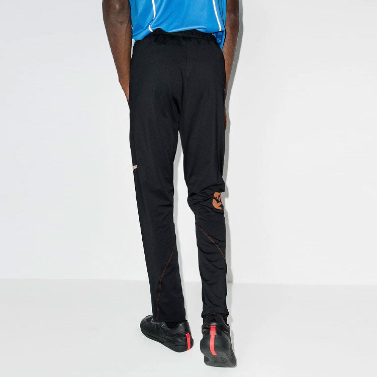 Men's Off-White FW21 Straight Lacing Sports Pants/Trousers/Joggers Slim Fit Black OMVG015I21FAB0011020