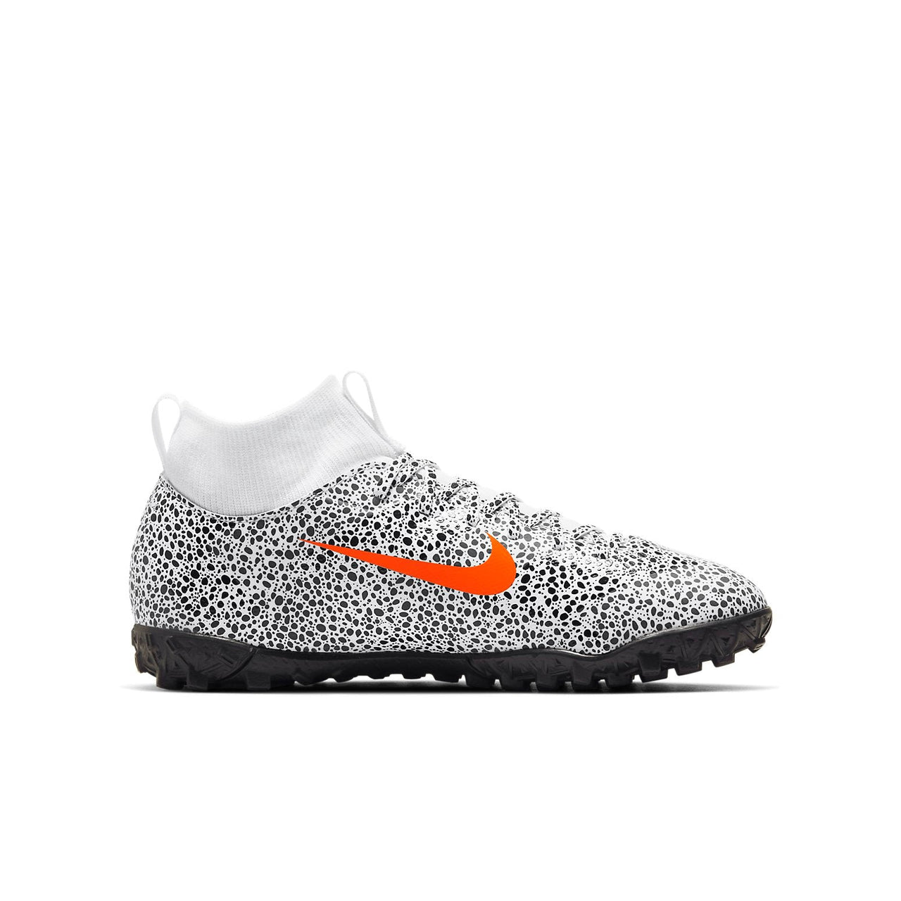 (GS) Nike Jr. Mercurial Superfly 7 Academy CR7 Safari TF Turf 'Black White Orange' CV3187-180