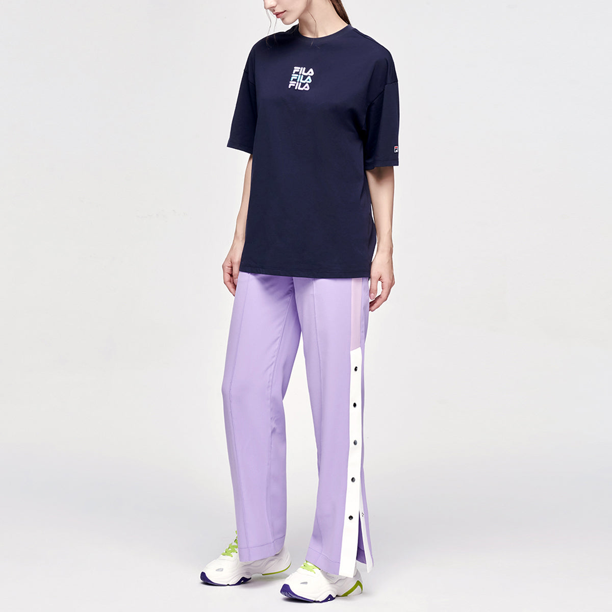 (WMNS) FILA Athletics Embroidery Logo Blue A11W123110F-NV