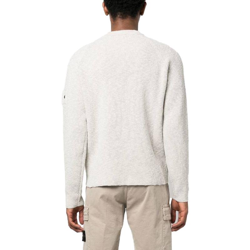 STONE ISLAND Shadow Project Logo Patch Knitted Jumper 'Grey' 78195121R-V0035