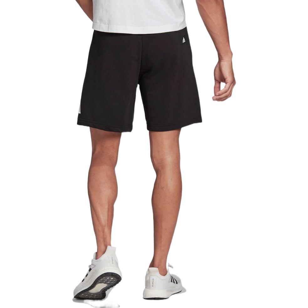 Men's adidas Logo Printing Drawstring Lacing Casual Shorts Japanese Version Black HC3477