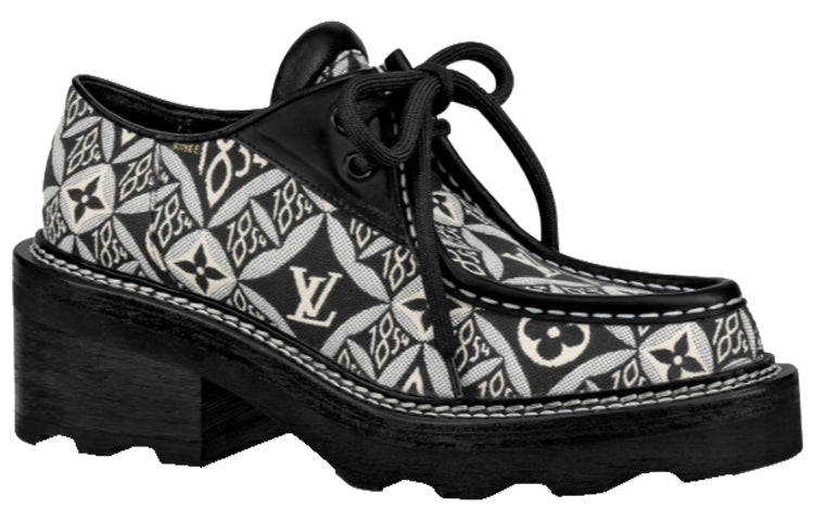 (WMNS) LOUIS VUITTON LV Beaubourg Loafers 'Black' 1A8D3E