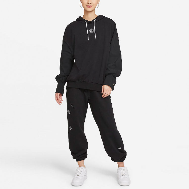 (WMNS) Nike Sportswear Icon Clash Oversized Casual Sports Lacing Breathable Long Pants/Trousers Black DD5043-010