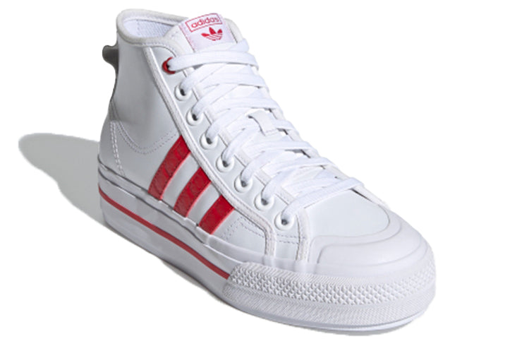 (WMNS) adidas Nizza Platform Mid 'White Red' H02971
